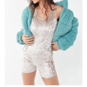 Urban Outfitters Velvet Romper NWT